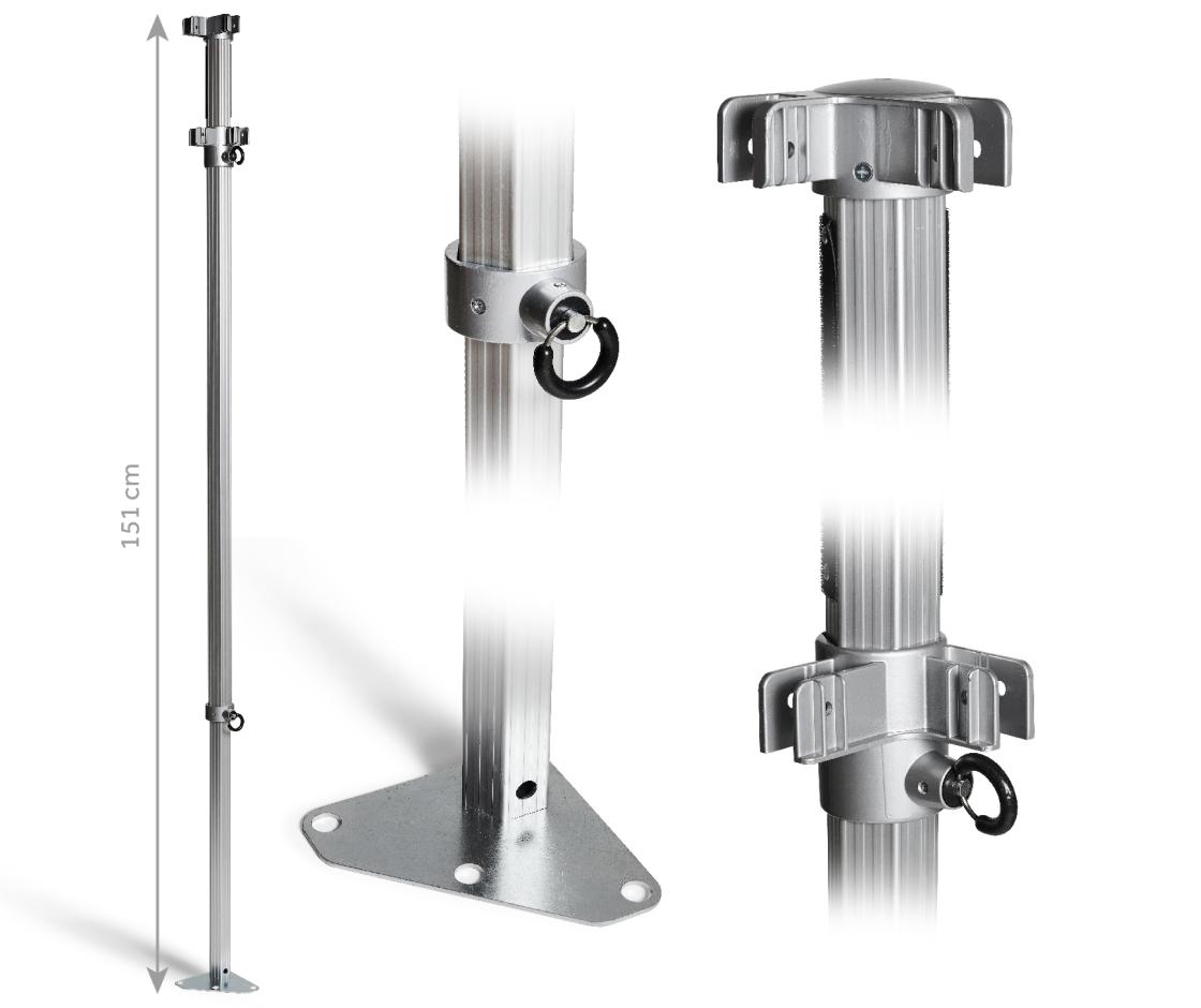 3x3m AluHexPRO HoekPaal
