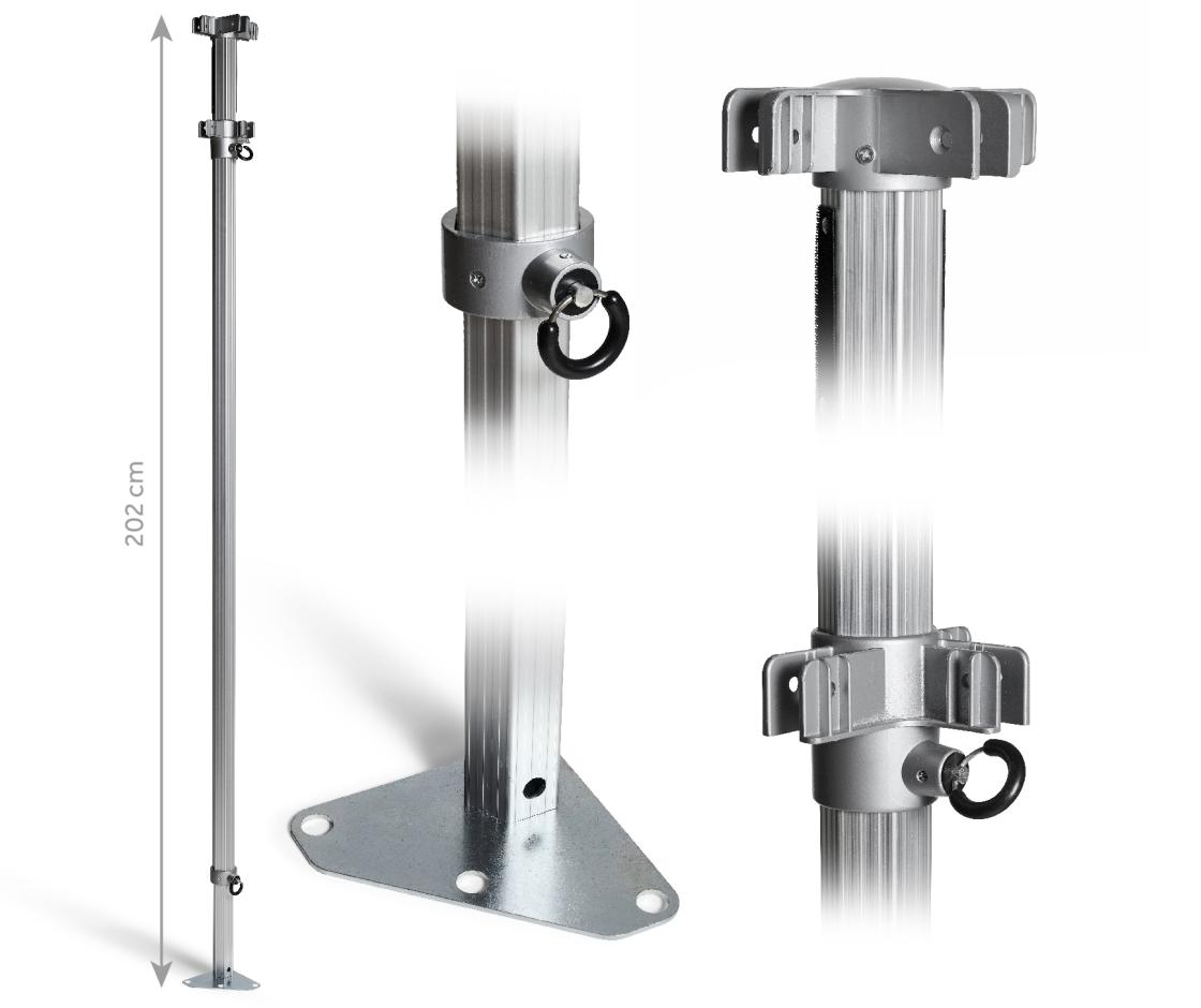 Middenpaal AluHexPRO - 4x8