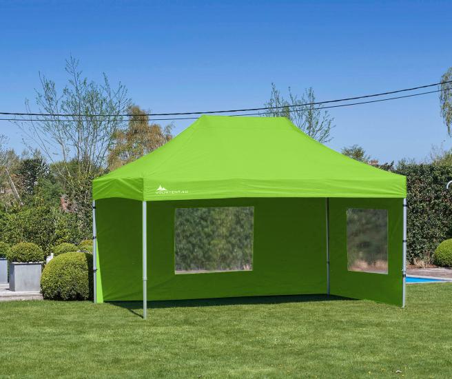 3 x 4,5 m vouwtent AluHexPro zandkleur
