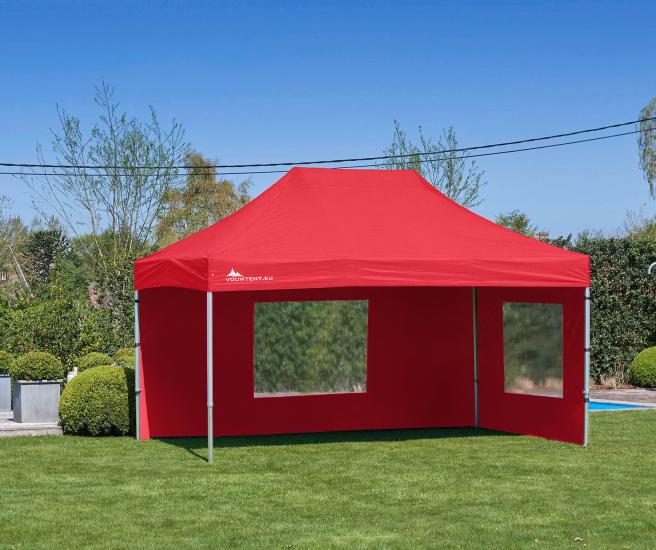 3 x 4,5 m vouwtent AluHexPro rood
